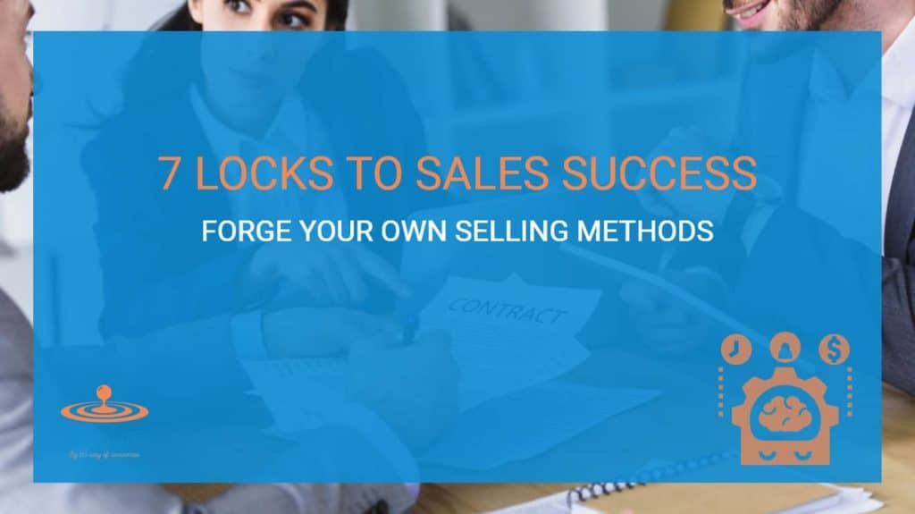 7 Locks to Sales Success: A Couple of Salespeople Trying to Close a Sales with a Business Executive
